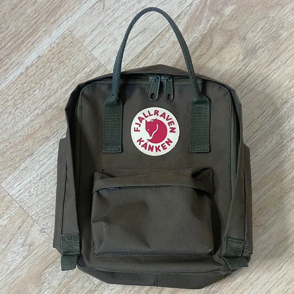 Kånken Mini Backpack - Dark Olive - Picture 1 of 8